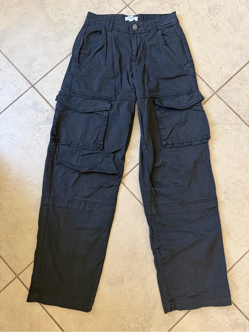 GARAGE Black Cargo Pants